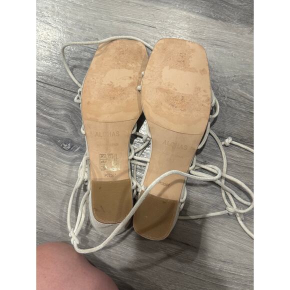 ALOHAS Paloma Lace Up Heeled Sandals Size 8 EU 39 EUC - Picture 6 of 6